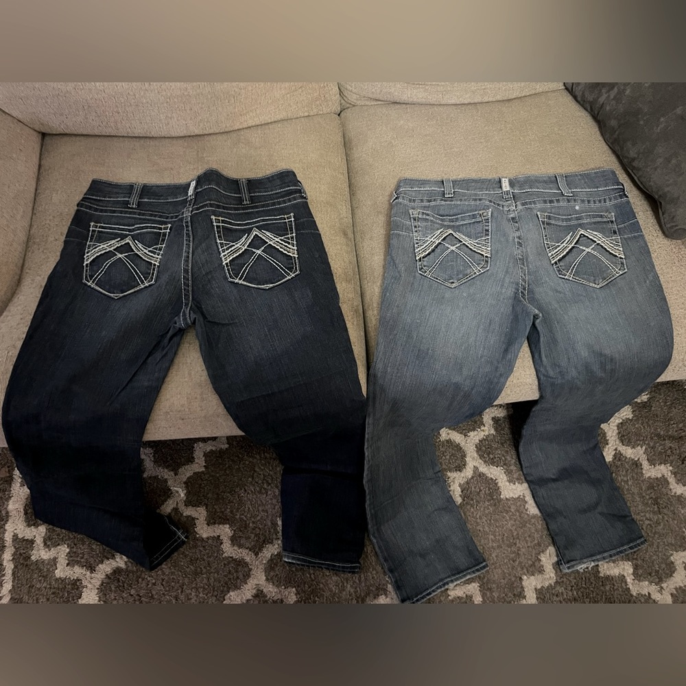 Women’s bootcut Ariat Denim Jeans- 2 Pair - 32L